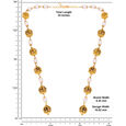 Plain Gold Extender Rings pattern chain