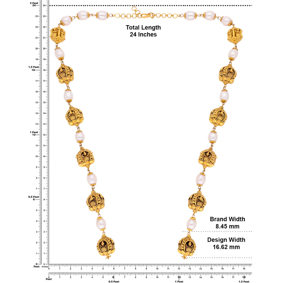 Plain Gold Extender Rings pattern chain