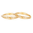 Gold Bangle Pair Bombay Patti design