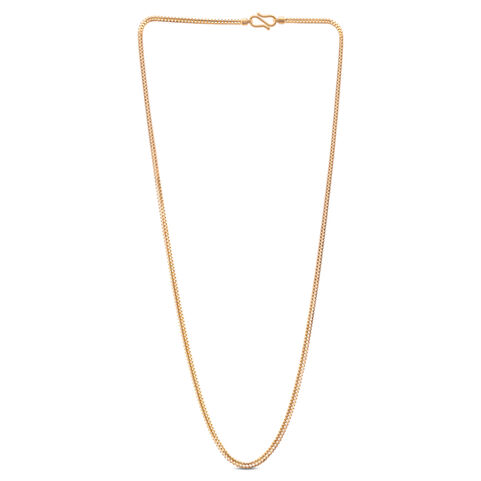 Plain Gold Chain with casting Motifs