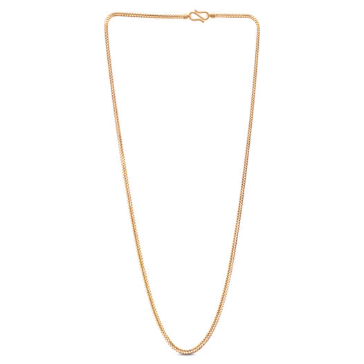 Plain Gold Chain with casting Motifs