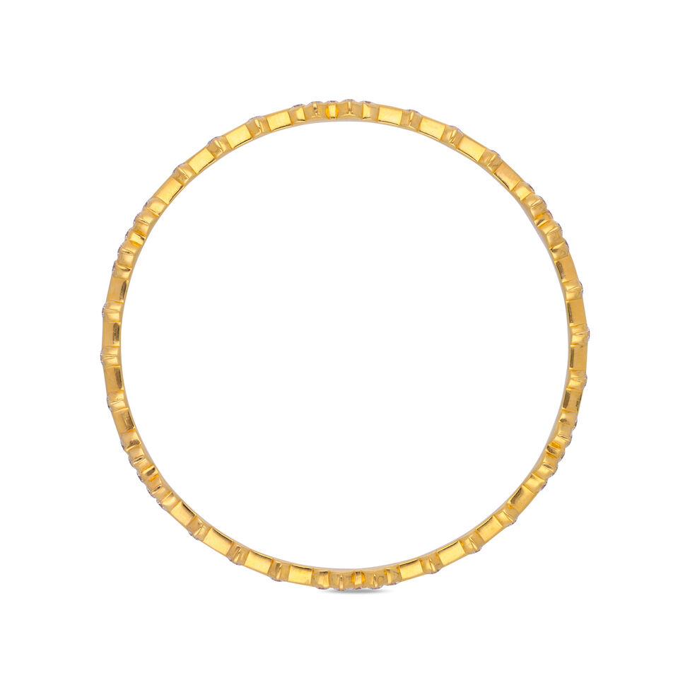 Diamond Bangles in Pinji Pattern