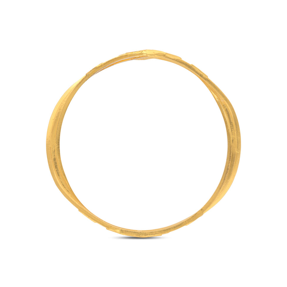 Gold Bangle Pair Bombay Patti design