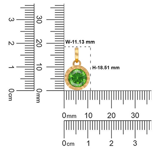 Gold Pendant'Ashtadala bead'set of2