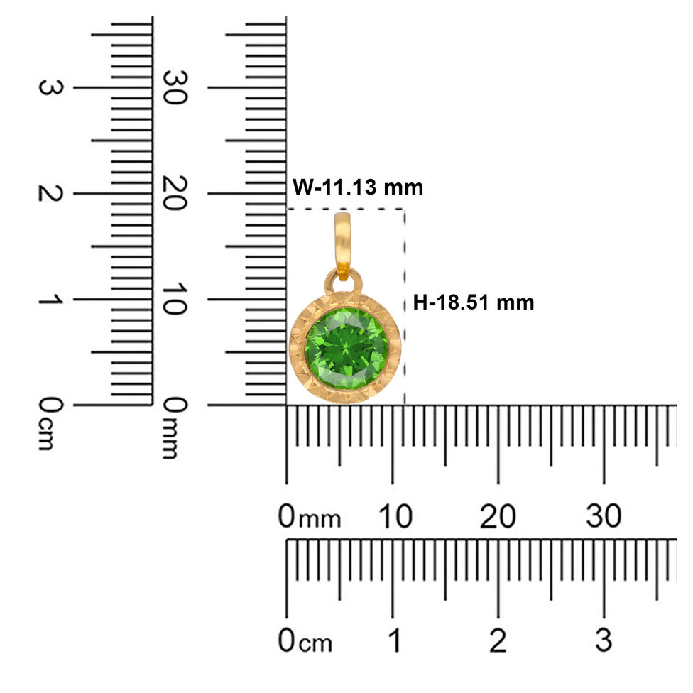 Gold Pendant'Ashtadala bead'set of2