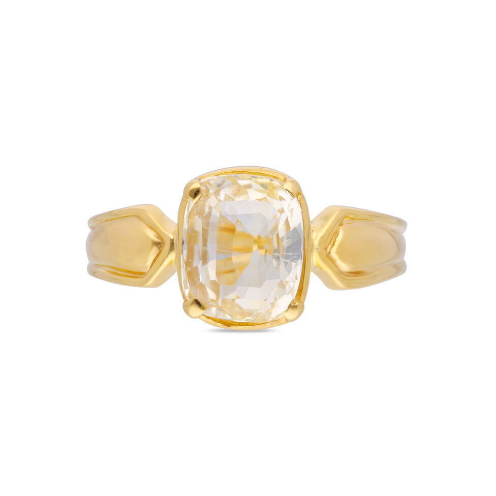 Gemset Gold Gents ring in Casting