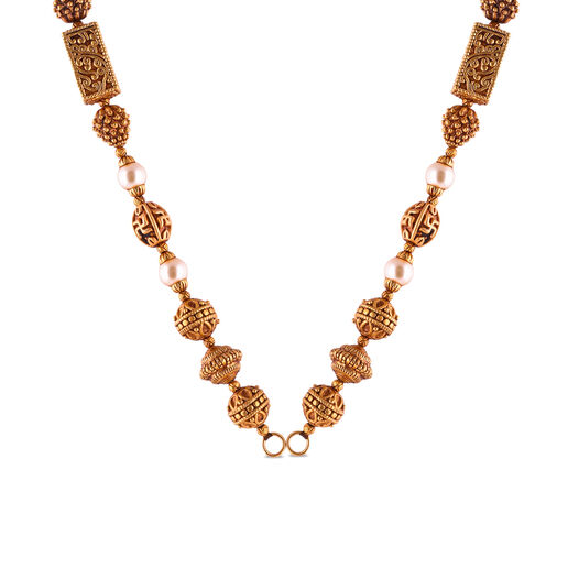 Plain Gold Extender Rings pattern chain