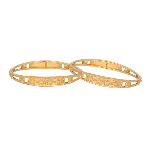 Gemset Bangle pair in Casting Design