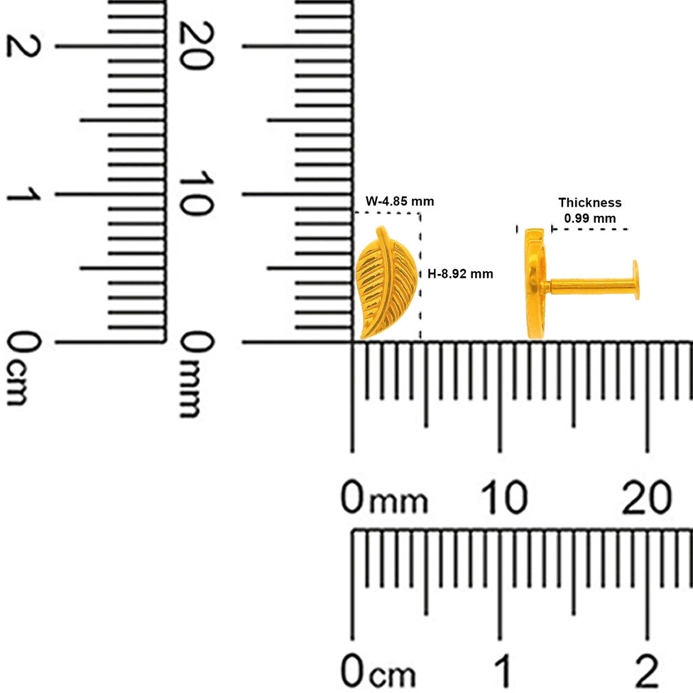 Gemset Nose screw inFiligree/DieGold