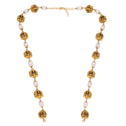 Plain Gold Extender Rings pattern chain