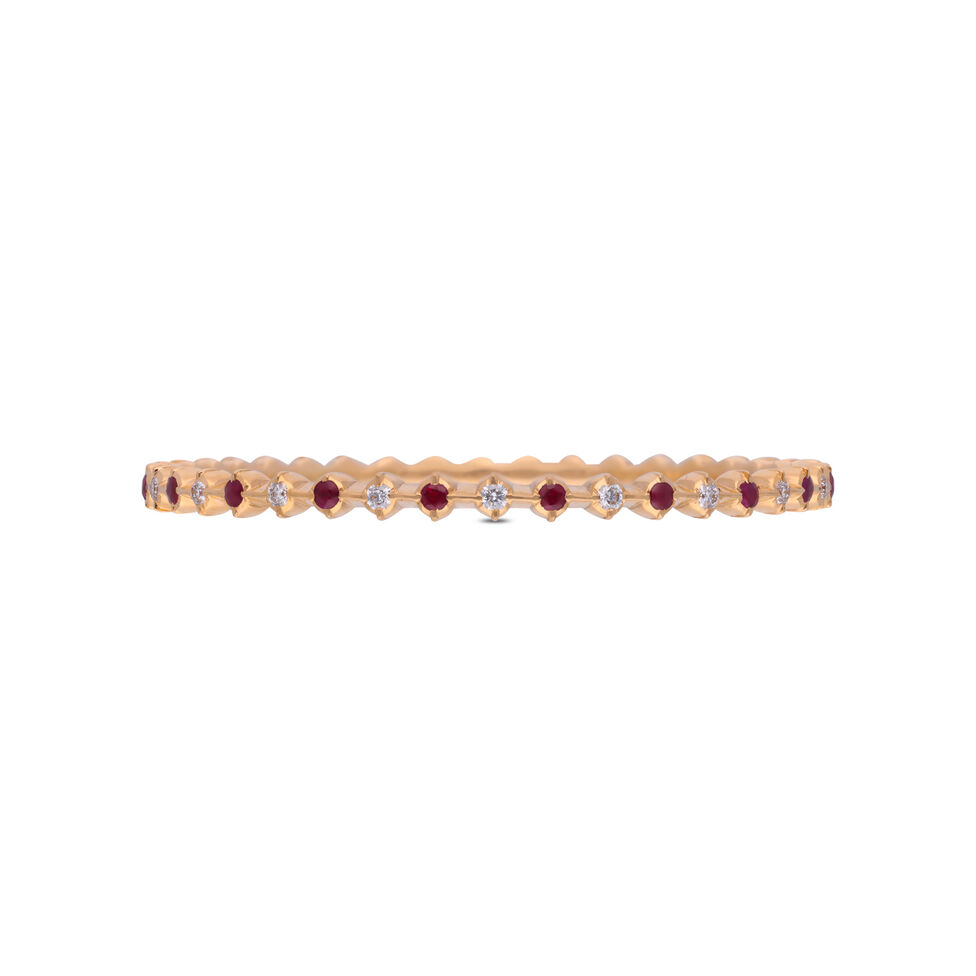 Diamond Bangles in Pinji Pattern