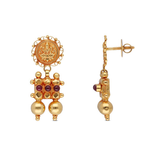 Plain Gold Eardrop Filigre/Die withMatil