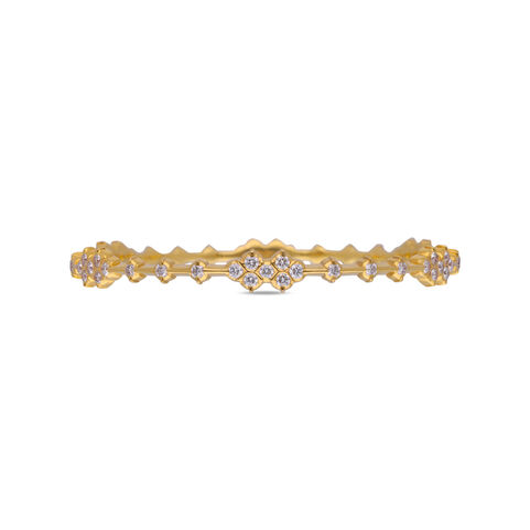 Diamond Bangles in Pinji Pattern
