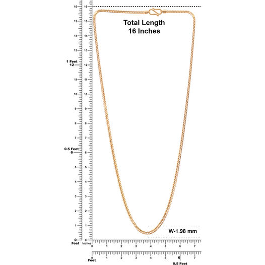 Plain Gold Chain with casting Motifs