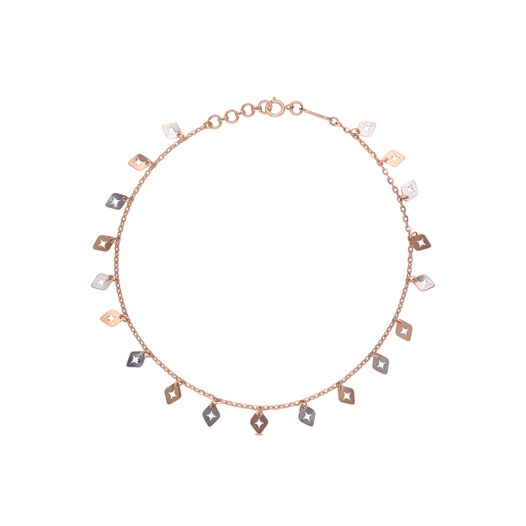 Plain Gold Anklet in Casting Design