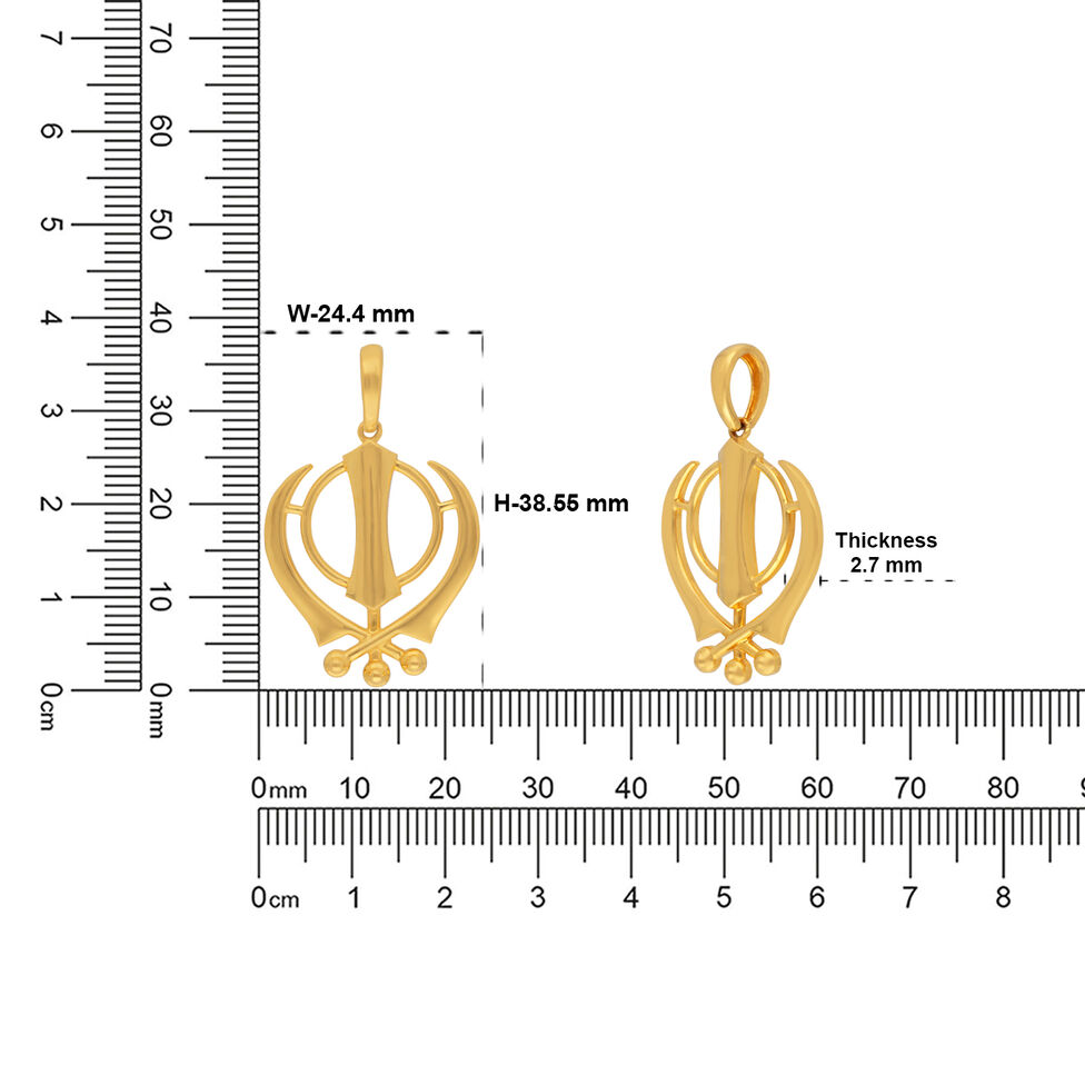 Gold Pendant'Ashtadala bead'set of2