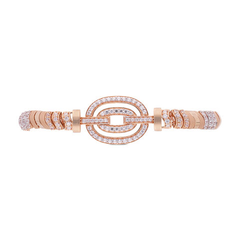 Gemset Golusu Bangle Plain