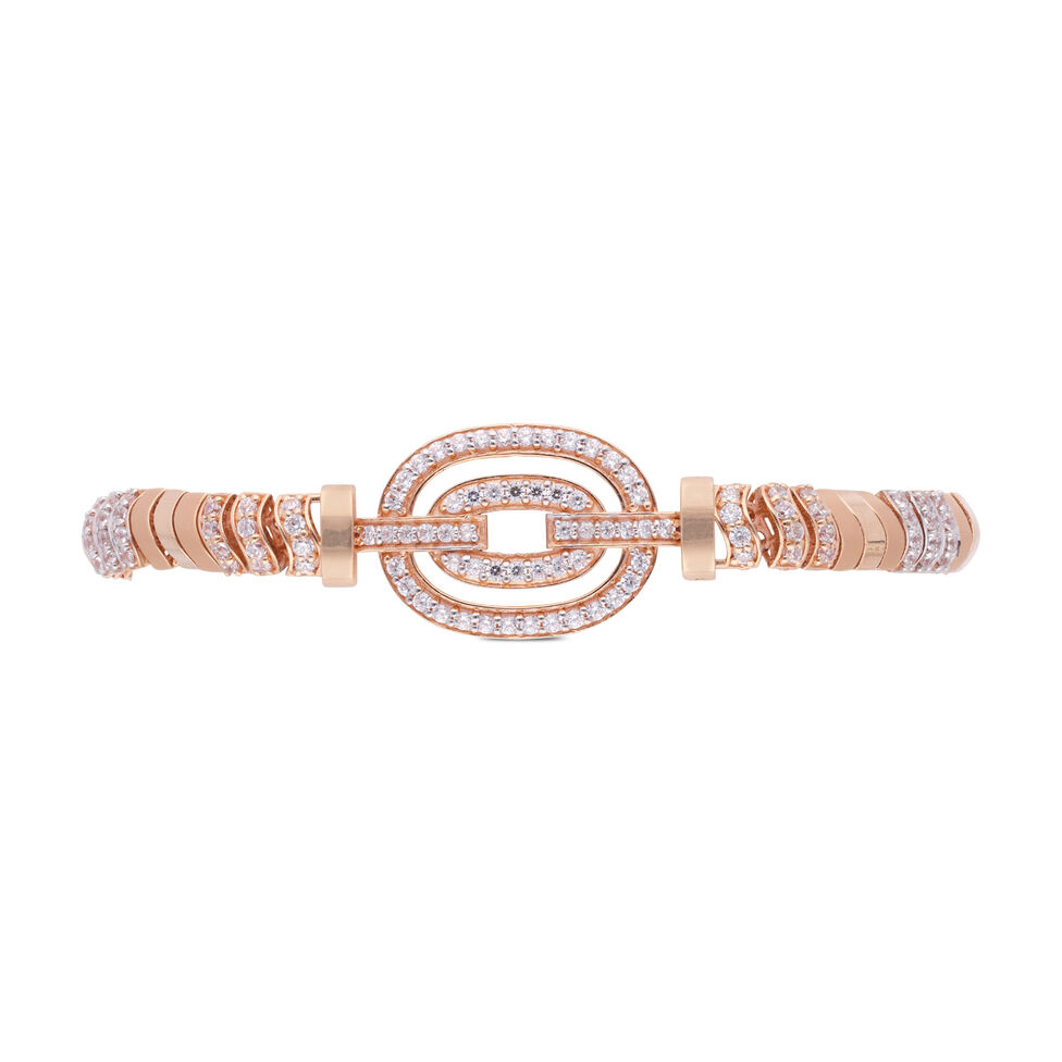 Gemset Golusu Bangle Plain
