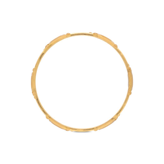 Gold Bangle Pair Bombay Patti design