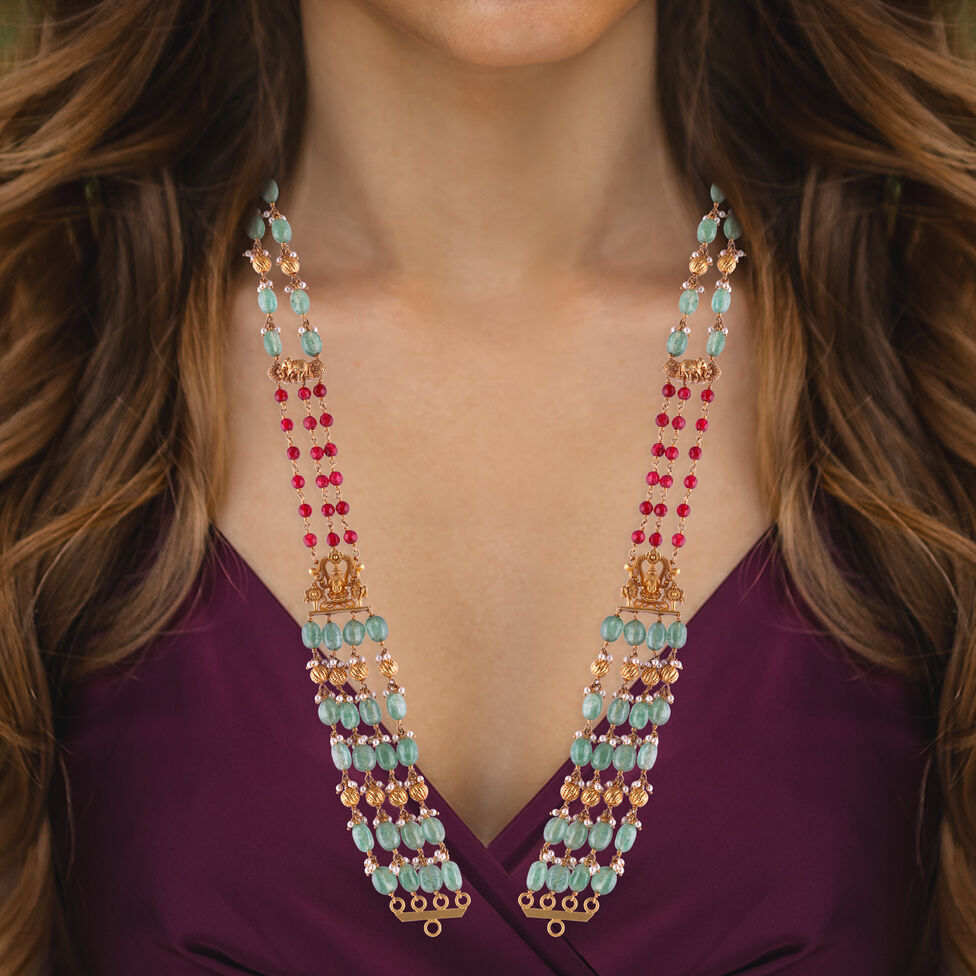 Plain Gold Extender Rings pattern chain