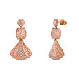 Gemset Gold Eardrops in Casting design