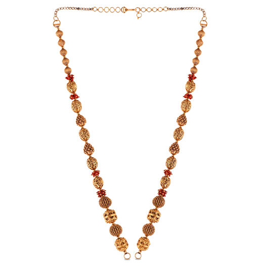 Plain Gold Extender Rings pattern chain