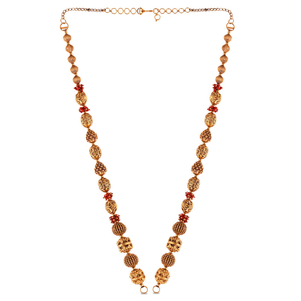 Plain Gold Extender Rings pattern chain