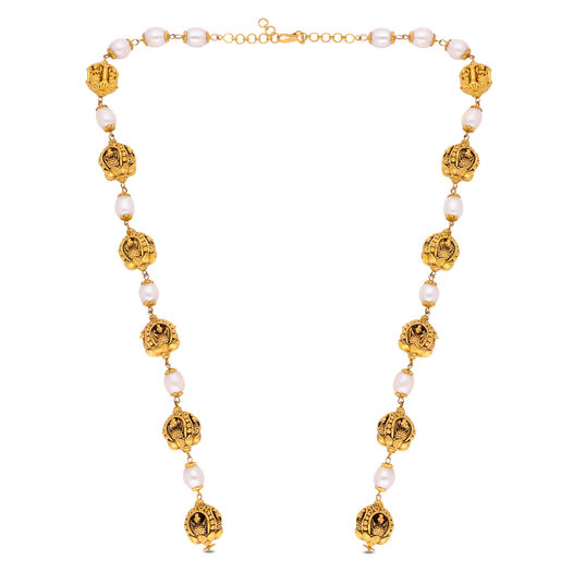 Plain Gold Extender Rings pattern chain