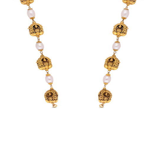 Plain Gold Extender Rings pattern chain