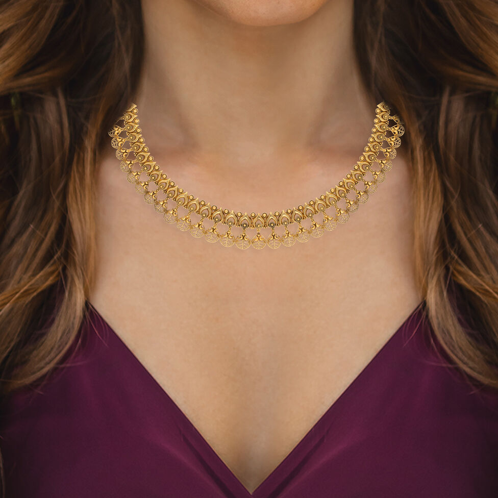 GoldNecklace inbeads/'Jomala ' Design