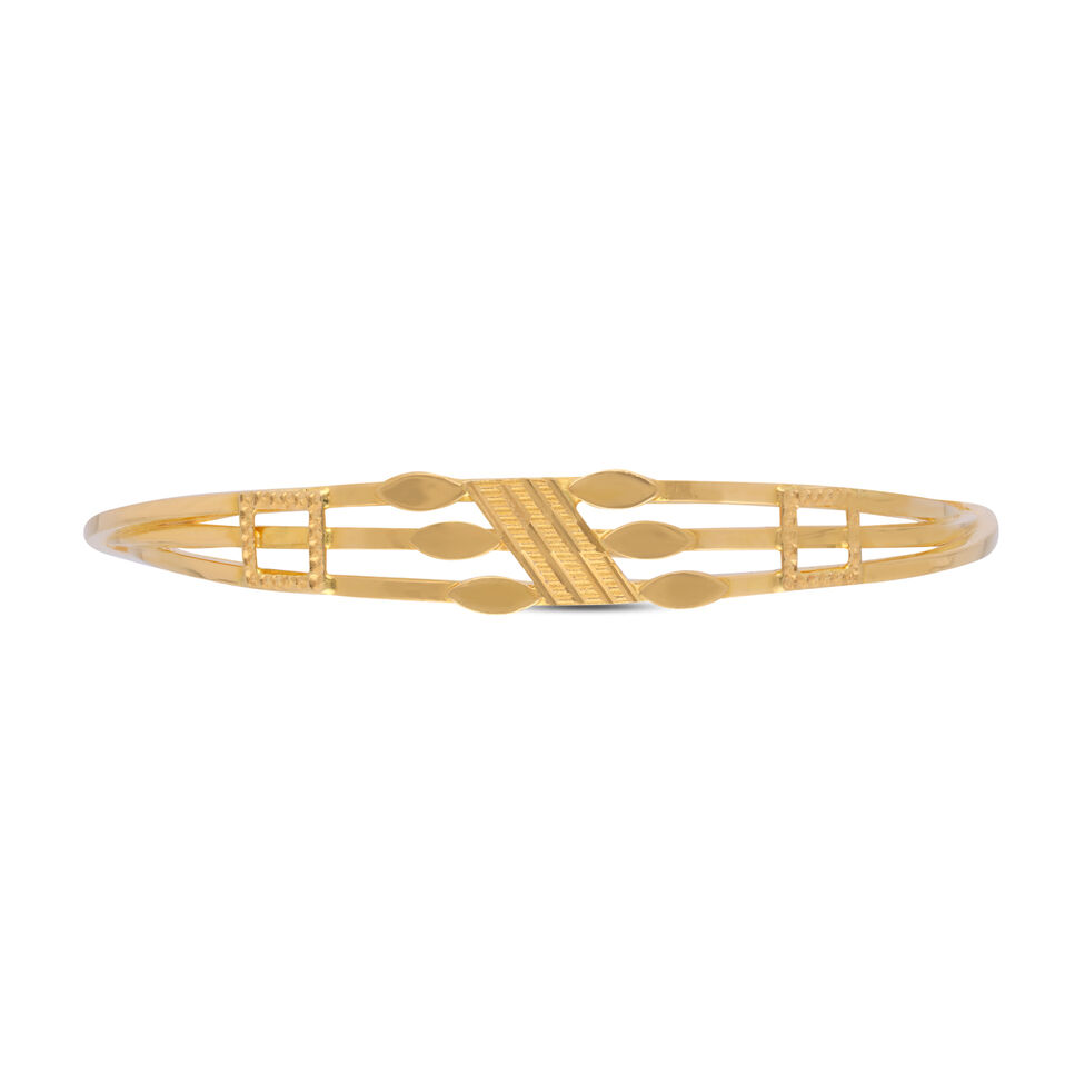 Gold Bangle Pair Bombay Patti design