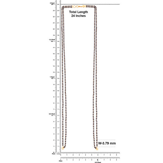 Plain Gold Chain with casting Motifs