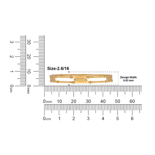 Gold Bangle Pair Bombay Patti design