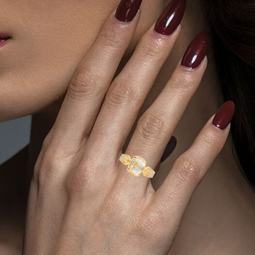 Gemset Gold Gents ring in Casting