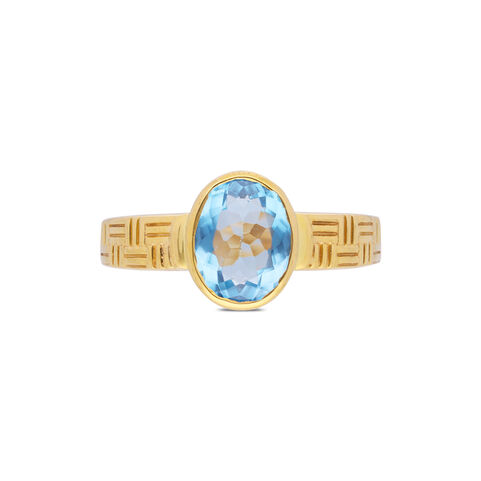 Gemset Gold Gents ring in Casting