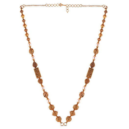 Plain Gold Extender Rings pattern chain