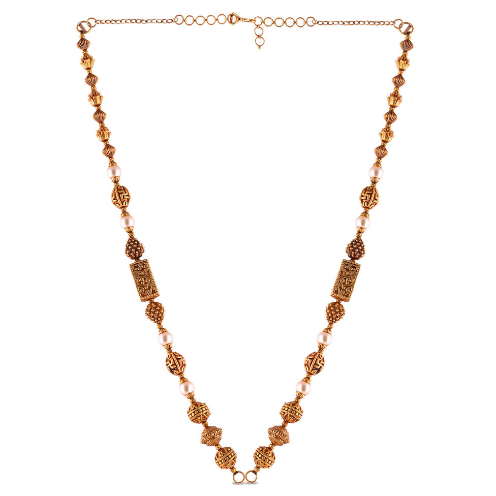 Plain Gold Extender Rings pattern chain