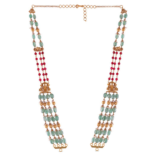 Plain Gold Extender Rings pattern chain