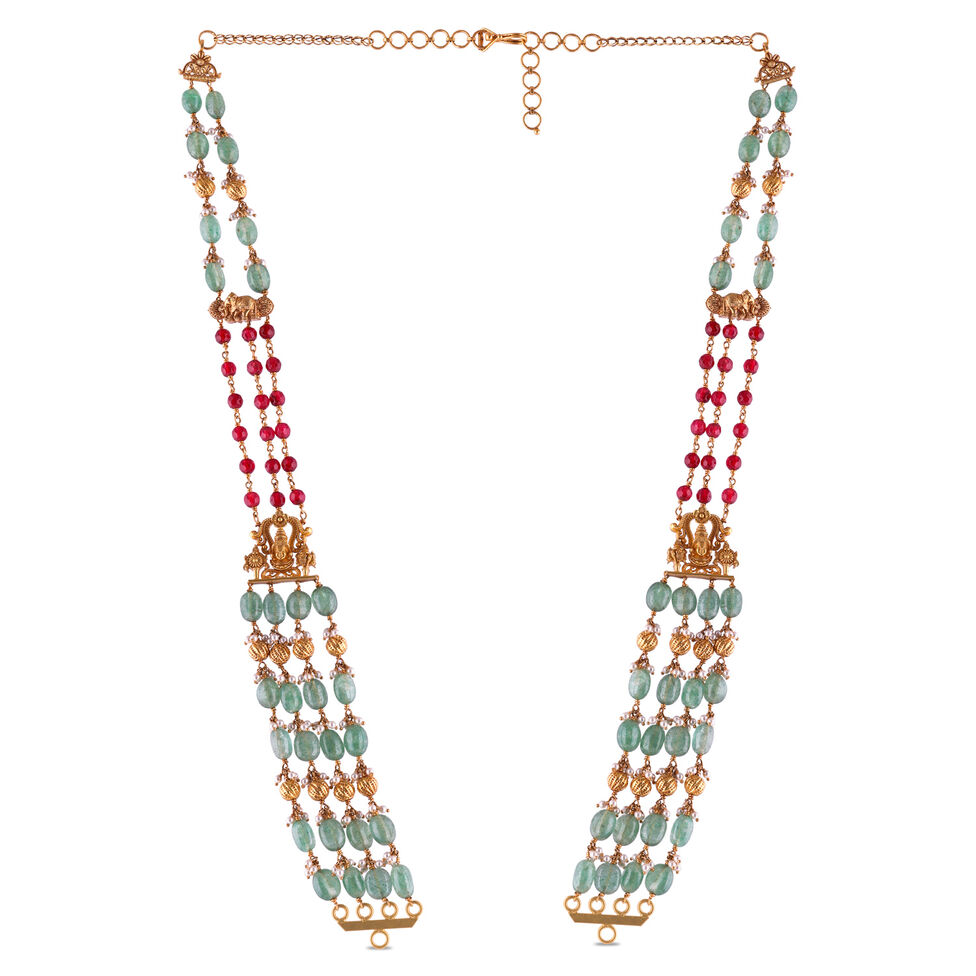 Plain Gold Extender Rings pattern chain