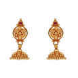 Gemset Gold Eardrops in Casting design