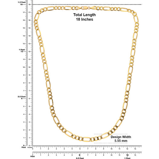 Plain Gold Chain with casting Motifs