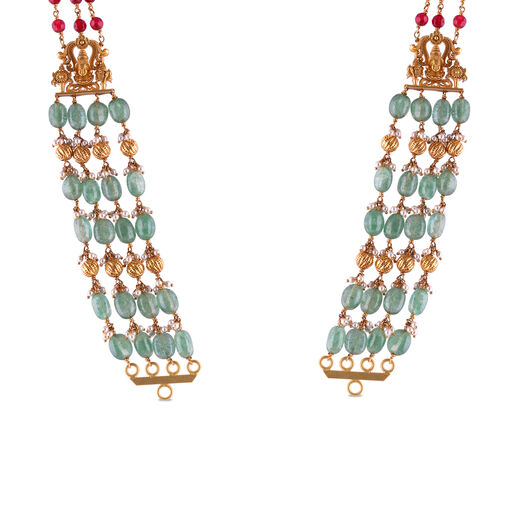 Plain Gold Extender Rings pattern chain