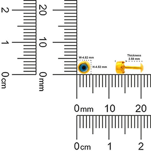 Gemset Nose screw inFiligree/DieGold