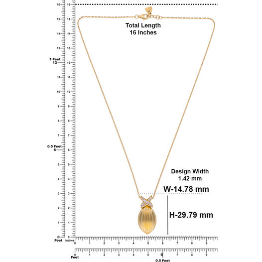 GoldChainpendant set with Labgrown Diamo