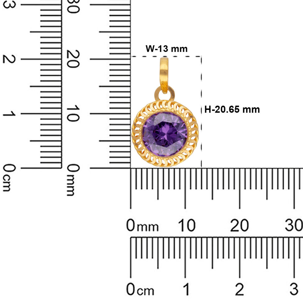 Gold Pendant'Ashtadala bead'set of2