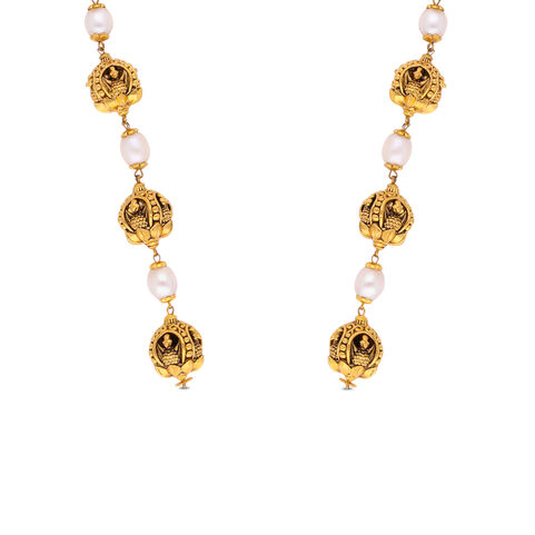 Plain Gold Extender Rings pattern chain