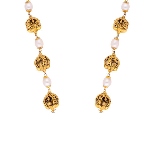 Plain Gold Extender Rings pattern chain