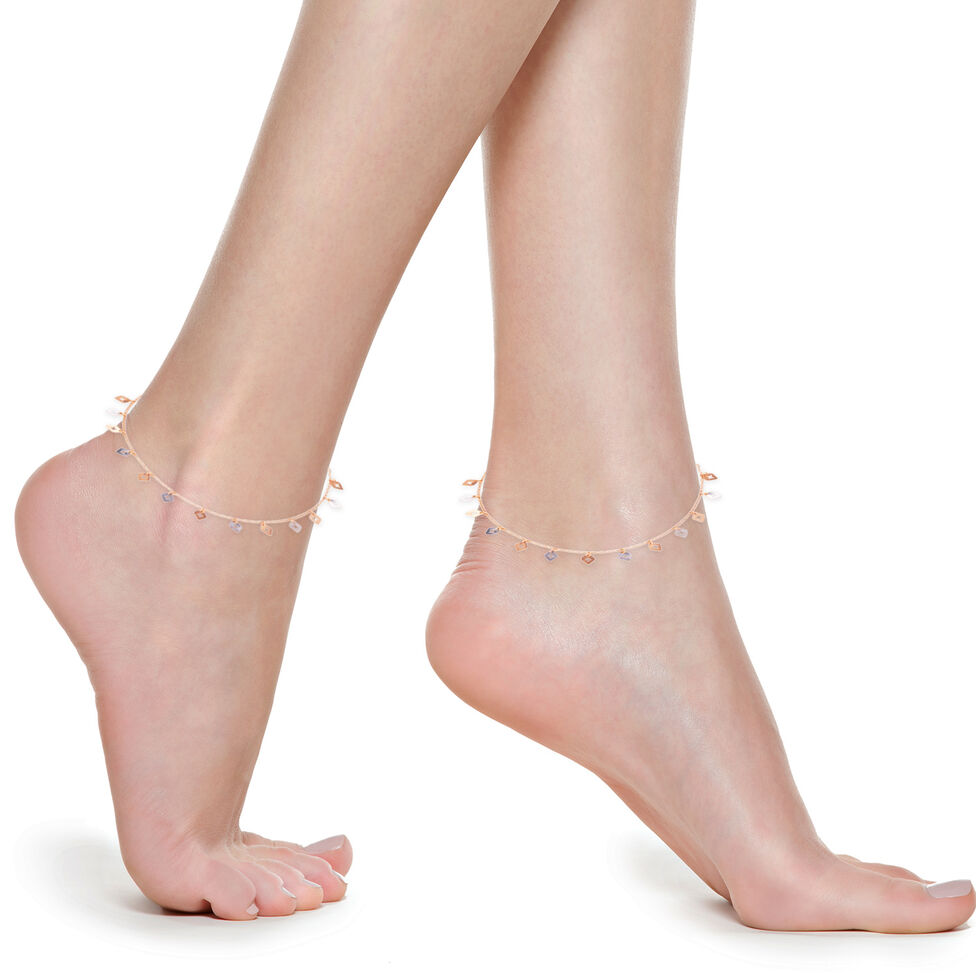 Plain Gold Anklet in Casting Design