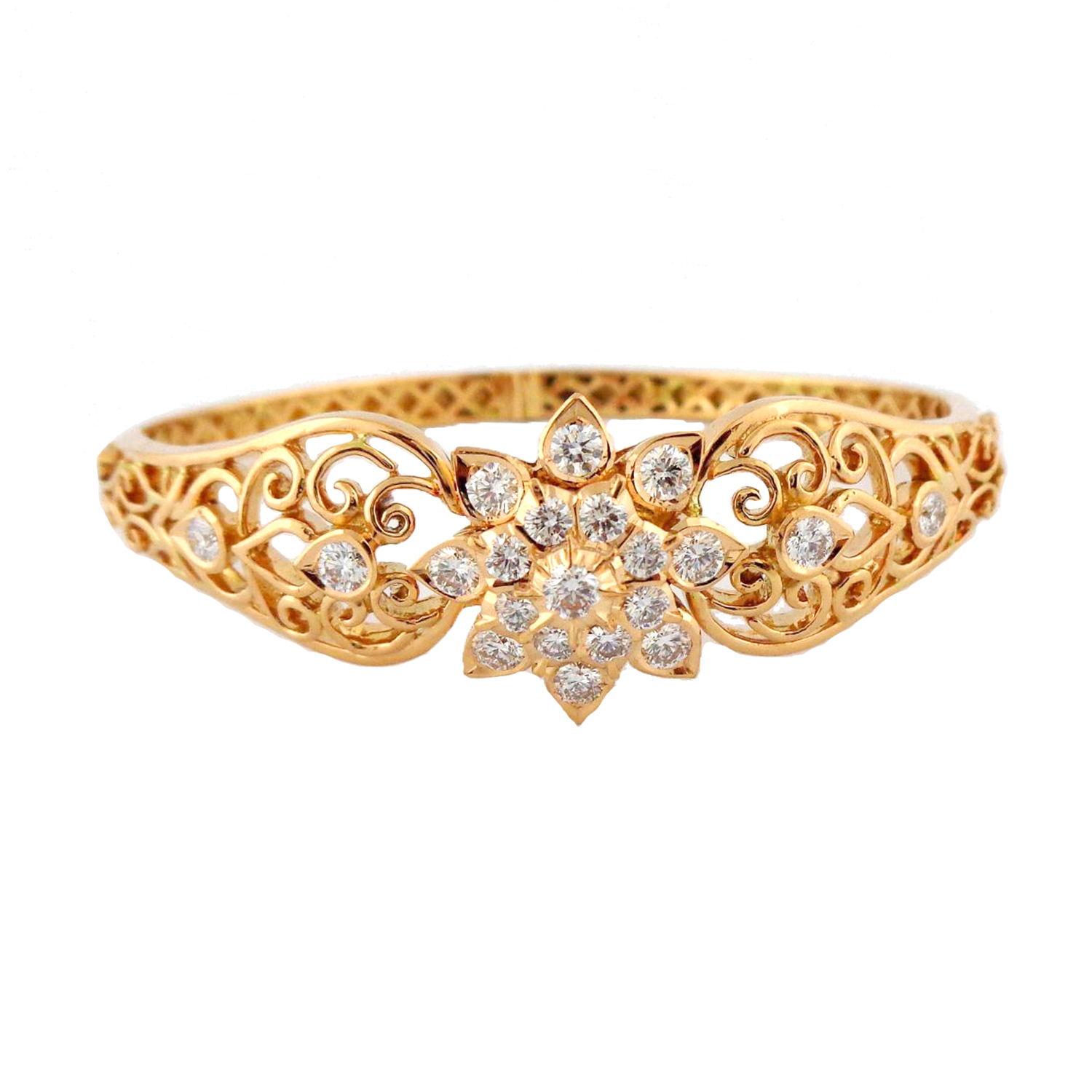 Closed Setting Diamond Bracelet 